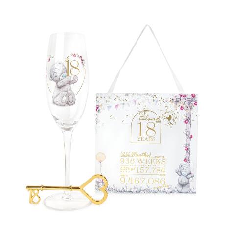 18th Birthday Plaque Glass & Key Me to You Gift Set £15.99